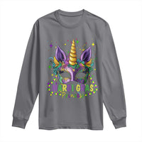 Funny Mardi Gras Princess Long Sleeve Shirt Unicorn Mask Party