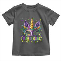 Funny Mardi Gras Princess Toddler T Shirt Unicorn Mask Party