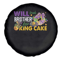 Funny Mardi Gras Will Trade Brother For King Cake Spare Tire Cover Beads Doubloons