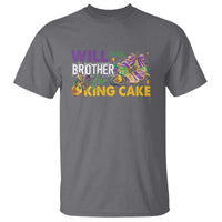 Funny Mardi Gras Will Trade Brother For King Cake T Shirt Beads Doubloons