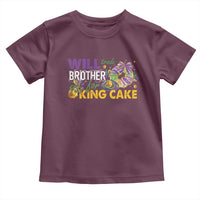 Funny Mardi Gras Will Trade Brother For King Cake Toddler T Shirt Beads Doubloons