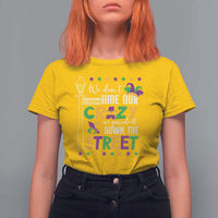 Funny Mardi Gras T Shirt For Women We Don't Hide Our Crazy We Parade It Down The Street