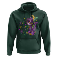 Funny Mardi Gras Cowgirl Hoodie Let's Geaux Girls Western Cowgirl Boots Carnival