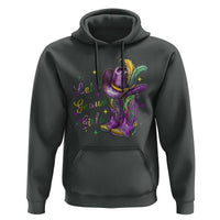 Funny Mardi Gras Cowgirl Hoodie Let's Geaux Girls Western Cowgirl Boots Carnival