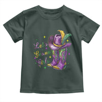 Funny Mardi Gras Cowgirl Toddler T Shirt Let's Geaux Girls Western Cowgirl Boots Carnival