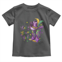 Funny Mardi Gras Cowgirl Toddler T Shirt Let's Geaux Girls Western Cowgirl Boots Carnival