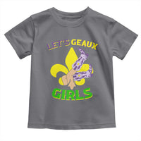 Funny Mardi Gras Cowgirl Toddler T Shirt Let's Geaux Girls Fleur De Lys