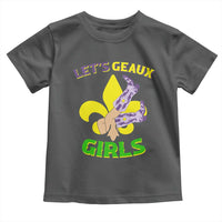 Funny Mardi Gras Cowgirl Toddler T Shirt Let's Geaux Girls Fleur De Lys