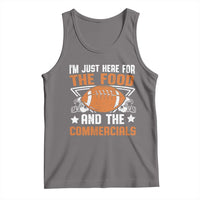 Funny American Football I'm Just Here For The Food And The Commercials Tank Top Football Helmet