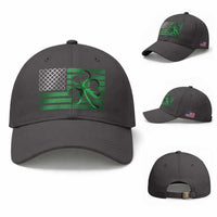 Funny Irish Americans Baseball Cap Shamrock Celtic Knot American Flag St Patrick's Day