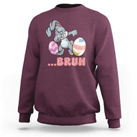 Funny Bruh Dab Rabbit Eggs Easter Day Sweatshirt