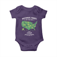 Protect And Preserve National Parks Baby Onesie ESTD 1872 Vintage Forest American Map