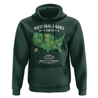 Protect And Preserve National Parks Hoodie ESTD 1872 Vintage Forest American Map