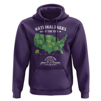 Protect And Preserve National Parks Hoodie ESTD 1872 Vintage Forest American Map