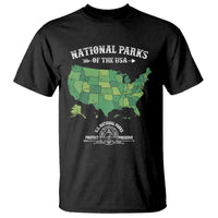 Protect And Preserve National Parks T Shirt ESTD 1872 Vintage Forest American Map