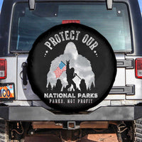 Funny Protect Our National Parks Bigfoot Spare Tire Cover Parks Not Profit American Flag