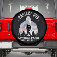 Funny Protect Our National Parks Bigfoot Spare Tire Cover Parks Not Profit American Flag