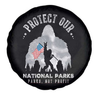 Funny Protect Our National Parks Bigfoot Spare Tire Cover Parks Not Profit American Flag