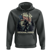 Save Our National Parks Bigfoot Hoodie Vintage American Flag