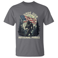 Save Our National Parks Bigfoot T Shirt Vintage American Flag