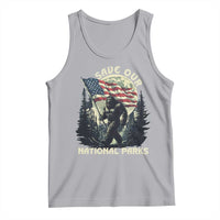 Save Our National Parks Bigfoot Tank Top Vintage American Flag