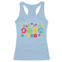 Funny Just Let Me Stim Bro Racerback Tank Top Autism Awareness Puzzle