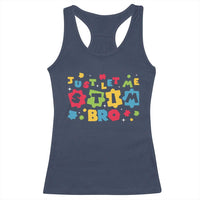 Funny Just Let Me Stim Bro Racerback Tank Top Autism Awareness Puzzle