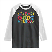 Funny Just Let Me Stim Bro Raglan Shirt Autism Awareness Puzzle
