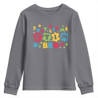 Funny Just Let Me Stim Bro Youth Sweatshirt Autism Awareness Puzzle