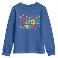 Funny Just Let Me Stim Bro Youth Sweatshirt Autism Awareness Puzzle