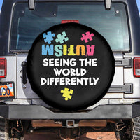 Autism Seeing The World Differently Spare Tire Cover Autistic Autism Awareness Puzzle