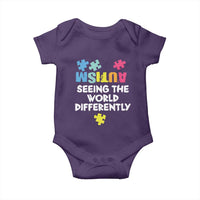 Autism Seeing The World Differently Baby Onesie Autistic Autism Awareness Puzzle