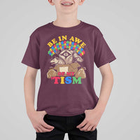 Funny Autism Awareness T Shirt For Kid Be In Awe Of My 'Tism Autistic Raccoon Opossum Skunk