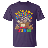 Funny Autism Awareness T Shirt Be In Awe Of My 'Tism Autistic Raccoon Opossum Skunk