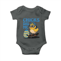 Funny Easter Day Chicks Dig Me Baby Onesie Cool Chicken