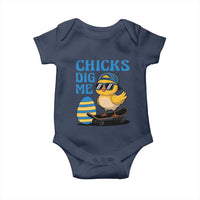 Funny Easter Day Chicks Dig Me Baby Onesie Cool Chicken