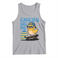Funny Easter Day Chicks Dig Me Tank Top Cool Chicken