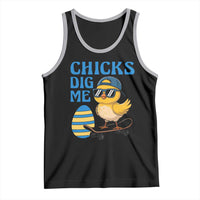 Funny Easter Day Chicks Dig Me Tank Top Cool Chicken