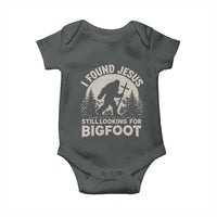 I Found Jesus Still Looking For Bigfoot Baby Onesie Funny Christian Sasquatch Forest