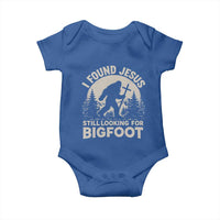 I Found Jesus Still Looking For Bigfoot Baby Onesie Funny Christian Sasquatch Forest