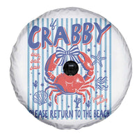 If Crabby Please Return To The Beach Spare Tire Cover Funny Summer Girl