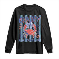 If Crabby Please Return To The Beach Long Sleeve Shirt Funny Summer Girl