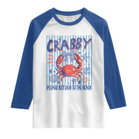 If Crabby Please Return To The Beach Raglan Shirt Funny Summer Girl