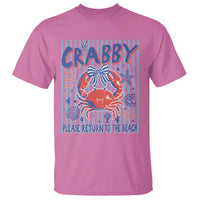 If Crabby Please Return To The Beach T Shirt Funny Summer Girl