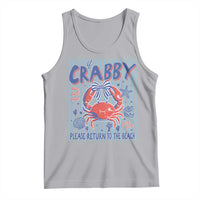 If Crabby Please Return To The Beach Tank Top Funny Summer Girl