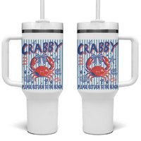 If Crabby Please Return To The Beach Tumbler With Handle Funny Summer Girl