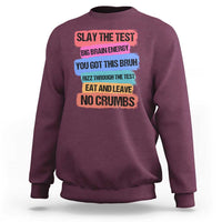 Test Day Sweatshirt Slay The Test Big Brain Energy Students Spirit