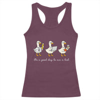 Silly Goose Test Day Racerback Tank Top It's A Good Day To Ace A Test Teacher Students