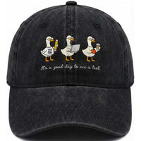 Silly Goose Test Day Washed Cotton Baseball Cap It's A Good Day To Ace A Test Teacher Students