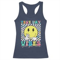 Test Day 67 Meme Racerback Tank Top You Got This Testing Teacher Retro Grooves